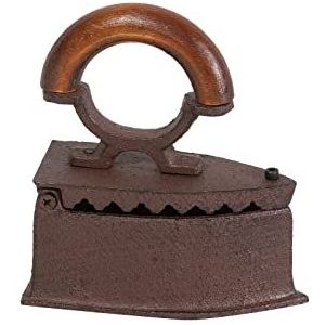 Biscottini IJzer voor houtskool, 13,9 x 6,4 x 16 cm, vintage ijzer, ijzer van gietijzer, vintage objecten, vintage ornamenten