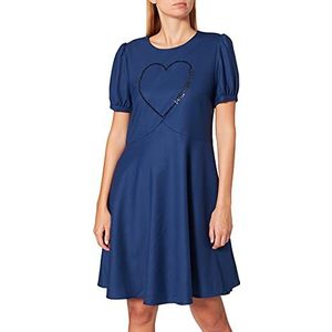 Love Moschino Casual jurk voor dames, blauw, 38