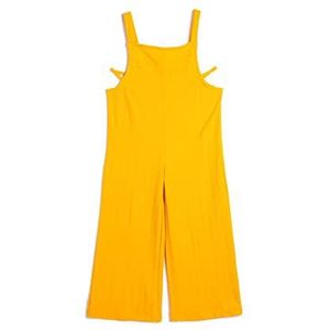 Koton Girls's Overalls Cut Out Detail Strappy Relax Fit Dress, oranje (202), 5-6 Jaar