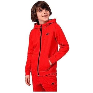 4F JUNIOR Sweatshirt M219 kleur rood maat 152 voor heren, Rood, 152