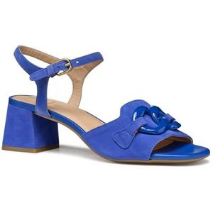Geox D New Eraklia 50 T C Damessandalen met hak, Blauw, 36 EU