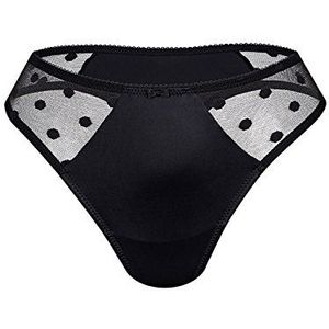 Sassa String voor dames, Zwart (zwart 500), 44