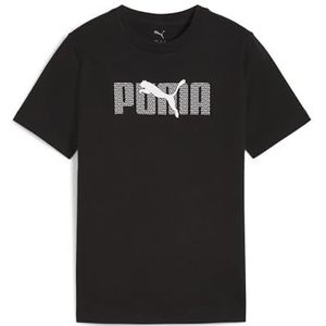 PUMA - ESS LOGO LAB TEE B - T-shirt - Puma black - Korte Mouwen - Regular Fit