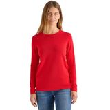 Cecil - Gebreide Trui - Fiery Red - Lange Mouwen - Ronde Hals