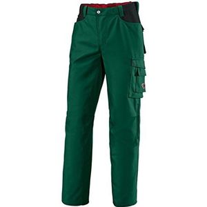 BP Workwear 1788-555-74 werkbroek - elastiek in de rug - tailleplooien - normale pasvorm - maat: 50l - kleur: middengroen/zwart