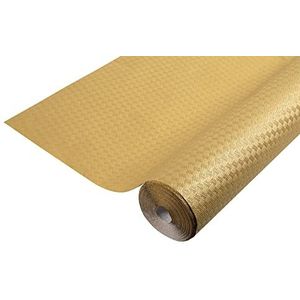Pro Nappe - Ref R802057I Wegwerp tafelkleed van wafelpapier – uniek reliëf, esthetisch en diep – rol 20 m x 1,20 m – kleur goud – gemaakt in Frankrijk