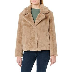 bestseller a/s VMSUIALISON Short Faux FUR Jacket BOOS Jacket, Silver Mink, S