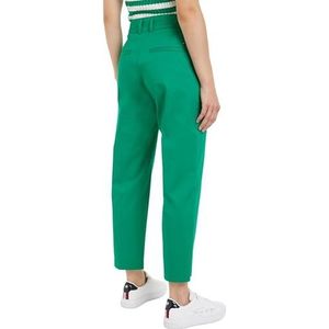 Tommy Hilfiger Dames CO Blend Slim Straight Chino Olympisch Groen 44, Olympisch Groen, 70
