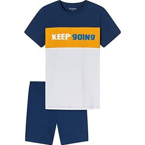 Schiesser Jungen kurzer Schlafanzug - Organic Cotton,wit ,140