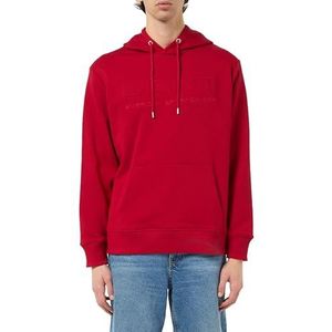 GANT Embossed hoodie, robijnrood, XXL