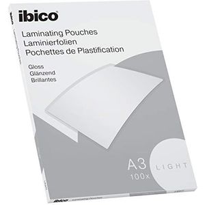 Ibico Basics A3 Lamineerhoezen, Lichtgewicht, 100 Stuks, Glanzend, Glashelder, 627311