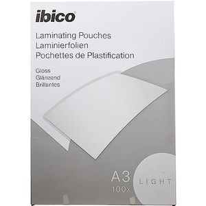 Ibico Basics A3 Lamineerhoezen, Lichtgewicht, 100 Stuks, Glanzend, Glashelder, 627311