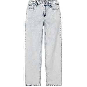 NAME IT Nlmstoneizza DNM Dad Straight Pant broek voor jongens, Lichtblauw denim/detail: stonewash, 140 cm
