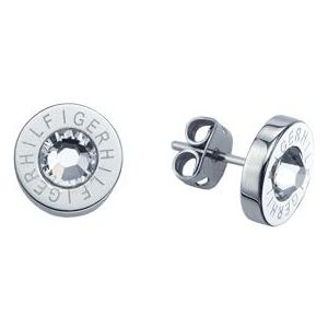 Tommy Hilfiger - Oorbellen - Roestvrij staal - Zirkonia - Vlindersluiting