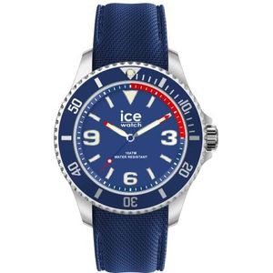 Ice-Watch - ICE steel Blue red - Herenhorloge blauw met siliconen band - 020374 (Medium)