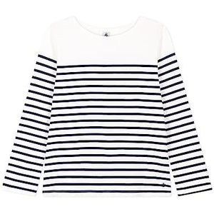 Petit Bateau Marinier T-shirt voor dames, wit/blauw, maat XS, Wit/Blauw, XS