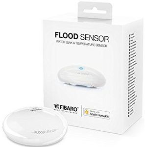 FIBARO HomeKit FGBHFS-101 Flood Sensor / iOS Bluetooth watermelder, overstroming, lek, vriezer en temperatuursensor