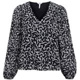 OBJECT Blouse 'Mila'  zwart / offwhite