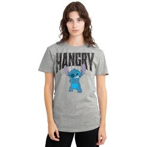 Disney Lilo en Stitch Hangry dames T-shirt, atletisch heide, klein, Atletische Heather, S