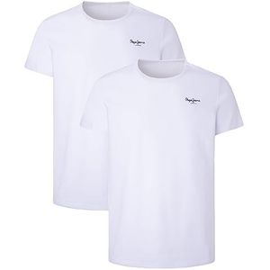 Pepe Jeans Pyjama voor heren (verpakking van 2), Wit (wit), XXL