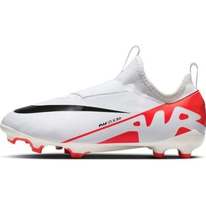 Nike Vapor 15 Voetbalschoen voor jongens, Helder Crimson Wit Zwart, 36 EU