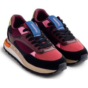 Gioseppo - Eagan - Leren Sneakers - Met Slangenprint - Platformhoogte 4 cm