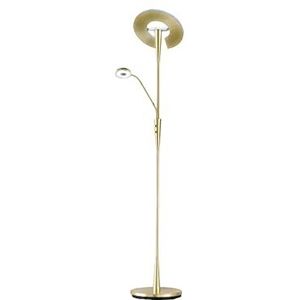 Trio Leuchten staande lamp, geïntegreerd, 30 W, messing mat, 60 x 35 x 180 cm