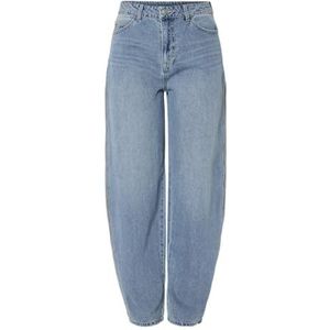PIECES Pcsissel Hw Barrel Jeans, blauw (medium blue denim), 26