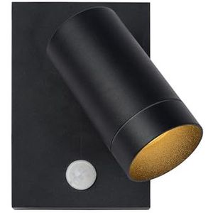 Lucide Taylor wandspot met bewegingssensor zwart 10cm