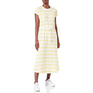 ONLY Dames Onlmay S/S Midi Stripe Dress JRS jurk, Citroen Meringue/Stripes: cloud Dancer (Kia), XS