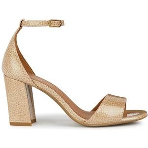 Geox D New ERAKLIA 80 sandalen met hak voor dames, DK Skin, 39,5 EU, Dk Skin, 39.5 EU