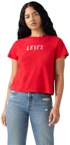 LEVI'S ® Shirt 'CLASSIC'  rood / transparant