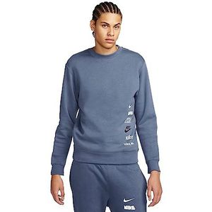 Nike Heren Club fleece + golf-shirt met ronde hals met opgeruwde binnenkant sweatshirt