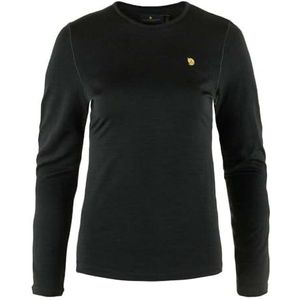 Fjallraven 89886-550 Bergdays Thinwool LS W Sweatshirt Dames Zwart Maat M