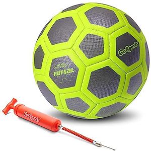 GoSports Elite Futsal Ball - Geweldig voor indoor of outdoor zaalvoetbal games of oefening - kies tussen enkele of zes pack - inclusief pomp