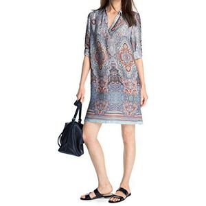 ESPRIT Collection dames A-lijn jurk print, knielang, paisley