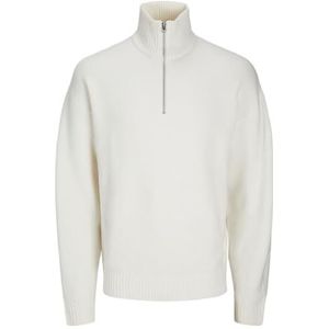JACK & JONES Heren Jorollie Knit Half Zip Sn Gebreide Trui, sea salt, M
