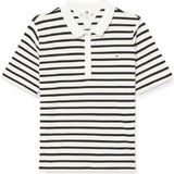 Tommy Hilfiger - Gestreept Poloshirt - Katoen - Blauw