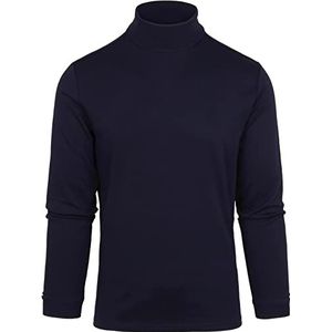 BRAX Heren Style Benno Interlock Verzorgde rolkraagpullover pullover, blauw (night), L
