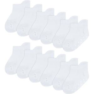 Huggies Little Hugs Huggies Pull-On kindersokken, 12 stuks, uniseks, baby, Wit, 0-6 Maanden