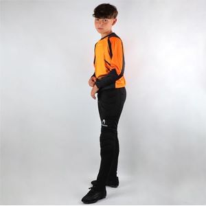 HO Soccer Kid Keeper Keeper Keeperset, deep-Sea oranje, shirt met lange mouwen en zachte bekleding, polyester, uniseks, kinderen, oranje/zwart, maat 6