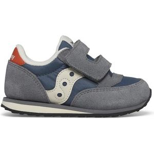 Saucony Originals Baby Jazz HL Sneakers voor kinderen, uniseks, grijs, blauw, oranje, 29 EU