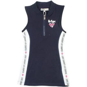 Lee Cooper Meisjes Vestido Niña casual jurk, marineblauw, 4 Jaar
