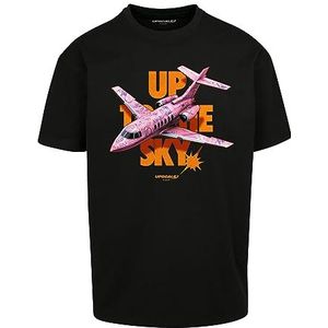 Mister Tee Upscale Unisex T-shirt Up to The Sky oversized T-shirt, T-shirt met opdruk, oversized fit, streetwear, zwart, 3XL