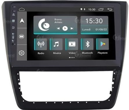 Jfsound - Autoradio - 10 inch - Skoda Yeti 2014 - Android GPS Bluetooth WiFi DAB+ Touchscreen