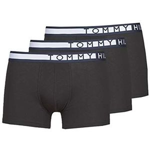 Tommy Hilfiger Heren boxershorts, 3 stuks, elastisch, 3 stuks, zwart (Pvhblack/Pvhblack/Pvhblack), S