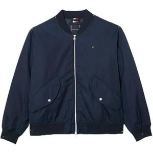 Tommy Hilfiger Heren BT-AUTHENTIC BOMBER-B MW0MW37929, Bomberjas, Blauw, 2XLT, Blauw (Woestijnhemel), XXL