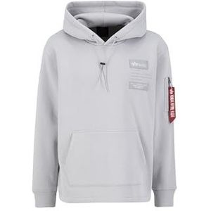 Alpha Industries Patch Hoody LF Hoodie voor heren Pastel Grey