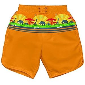 LÄSSIG Baby zwembroek Board Shorts UV-bescherming 50+, Oranje Safari Sunset S