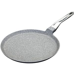 MasterClass Pannenkoekenpan van gegoten aluminium, pannenkoekenpan, pannenkoekenpan, inductieveilig en anti-aanbaklaag, 28 cm (11""), grijs